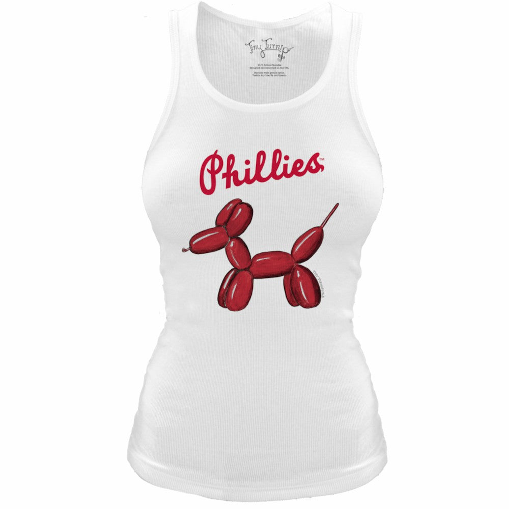 Philadelphia Phillies Tiny Turnip Women's Fitted Balloon Dog Tri-Blend Tank Top Online