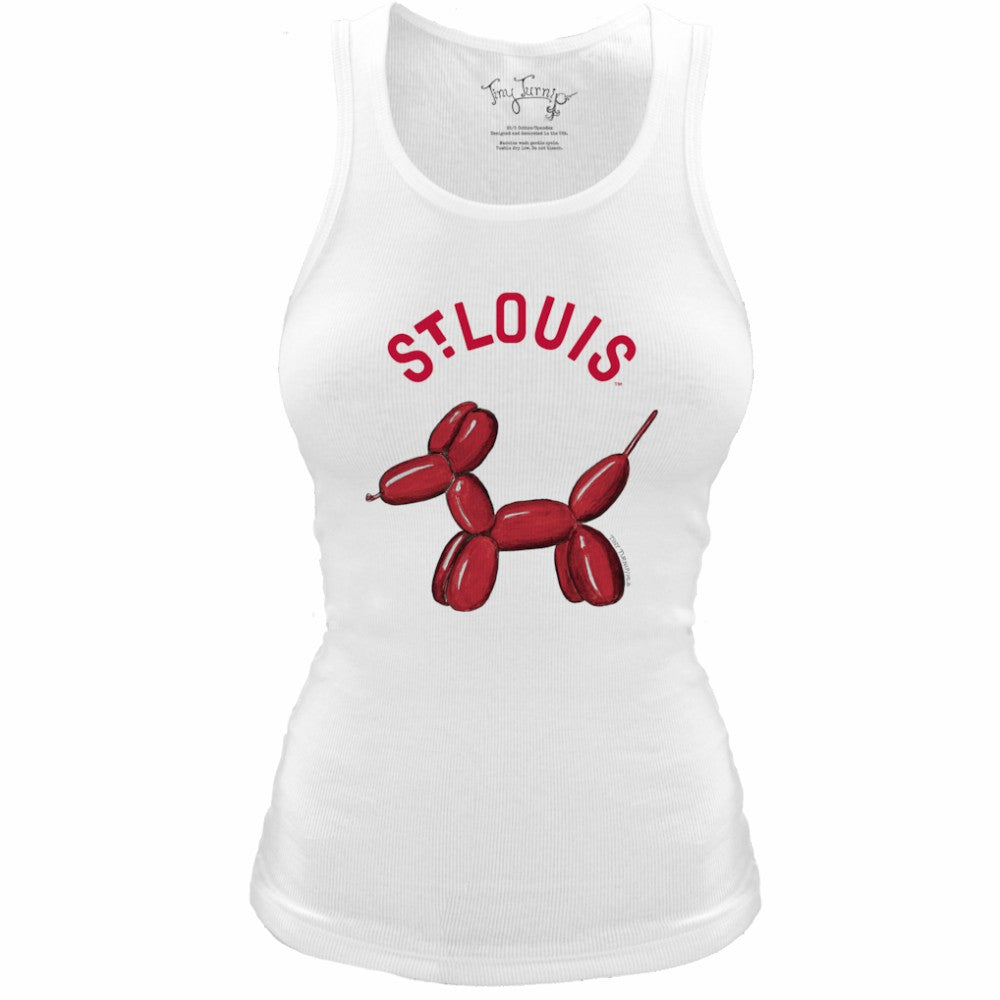 St. Louis Cardinals Tiny Turnip Women's Fitted Balloon Dog Tri-Blend Tank Top for sale
