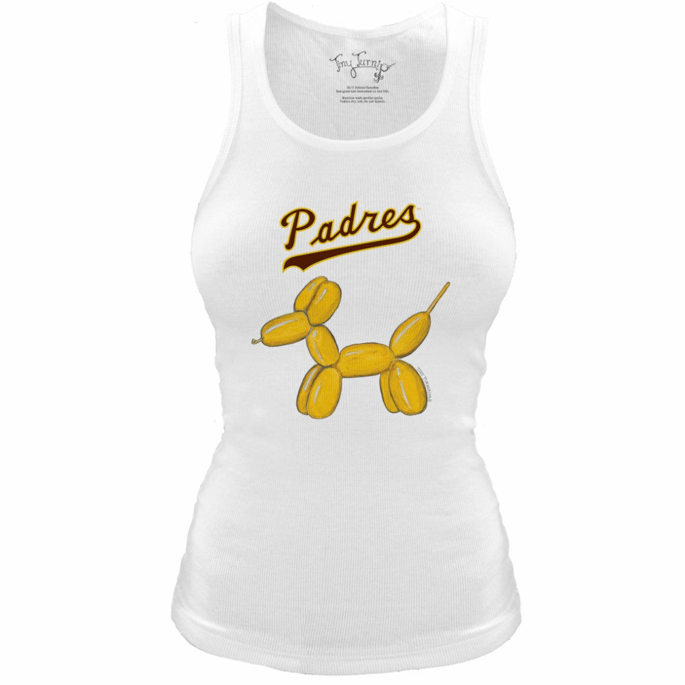 San Diego Padres Tiny Turnip Women's Fitted Balloon Dog Tri-Blend Tank Top Online
