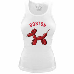 Boston Red Sox Tiny Turnip Women's Fitted Balloon Dog Tri-Blend Tank Top for sale