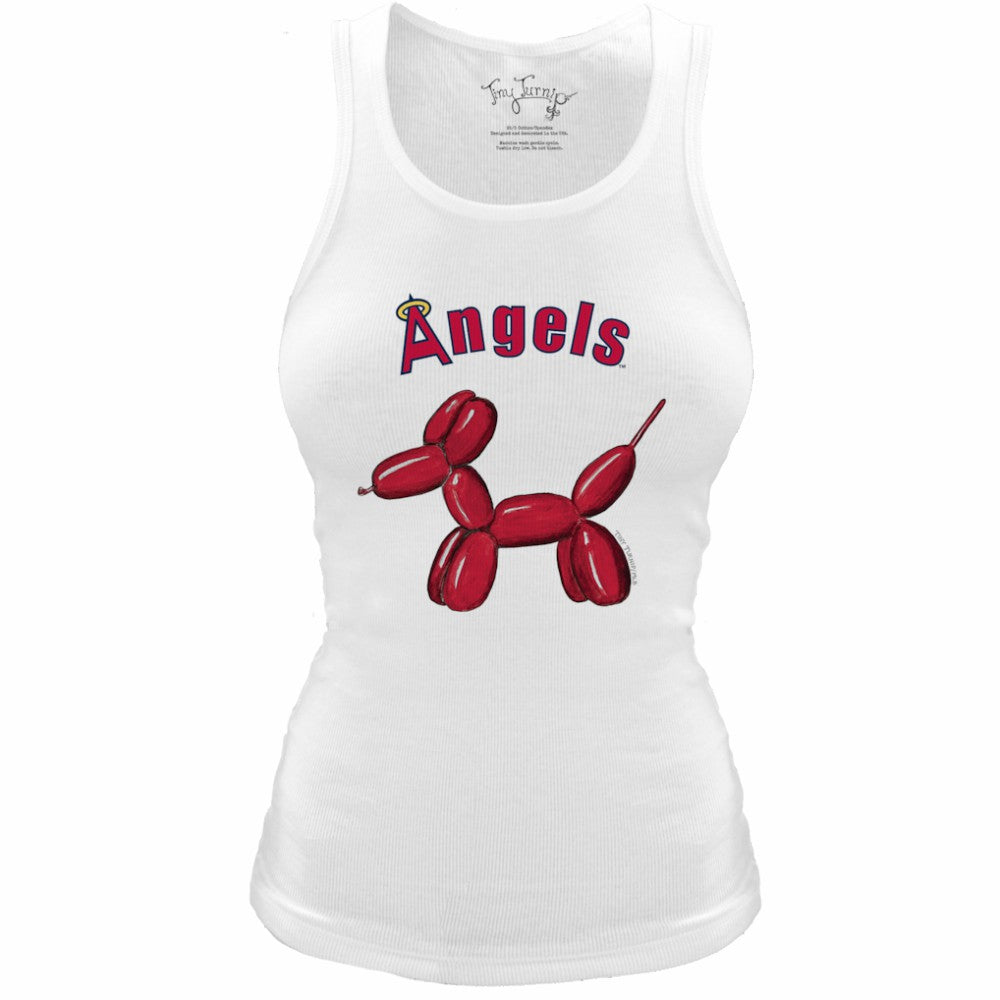 Los Angeles Angels Tiny Turnip Women's Fitted Balloon Dog Tri-Blend Tank Top Sale