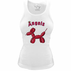 Los Angeles Angels Tiny Turnip Women's Fitted Balloon Dog Tri-Blend Tank Top Sale