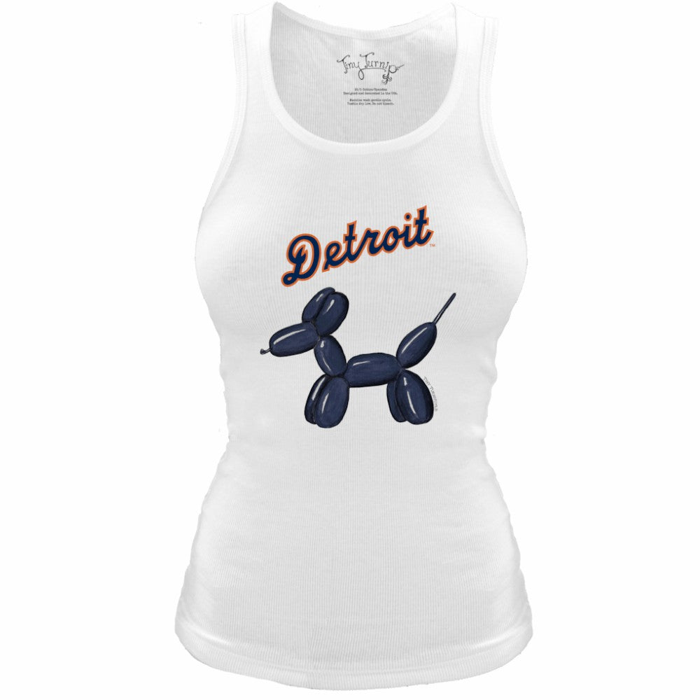 Detroit Tigers Tiny Turnip Women's Fitted Balloon Dog Tri-Blend Tank Top Sale