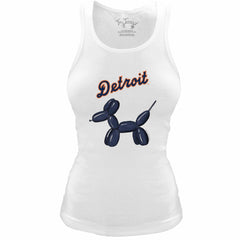 Detroit Tigers Tiny Turnip Women's Fitted Balloon Dog Tri-Blend Tank Top Sale