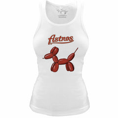 Houston Astros Tiny Turnip Women's Fitted Balloon Dog Tri-Blend Tank Top Online