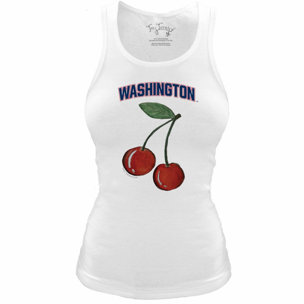 Washington Nationals Tiny Turnip Women's Fitted Cherries Tri-Blend Tank Top Sale