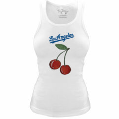 Los Angeles Dodgers Tiny Turnip Women's Fitted Cherries Tri-Blend Tank Top Near Me