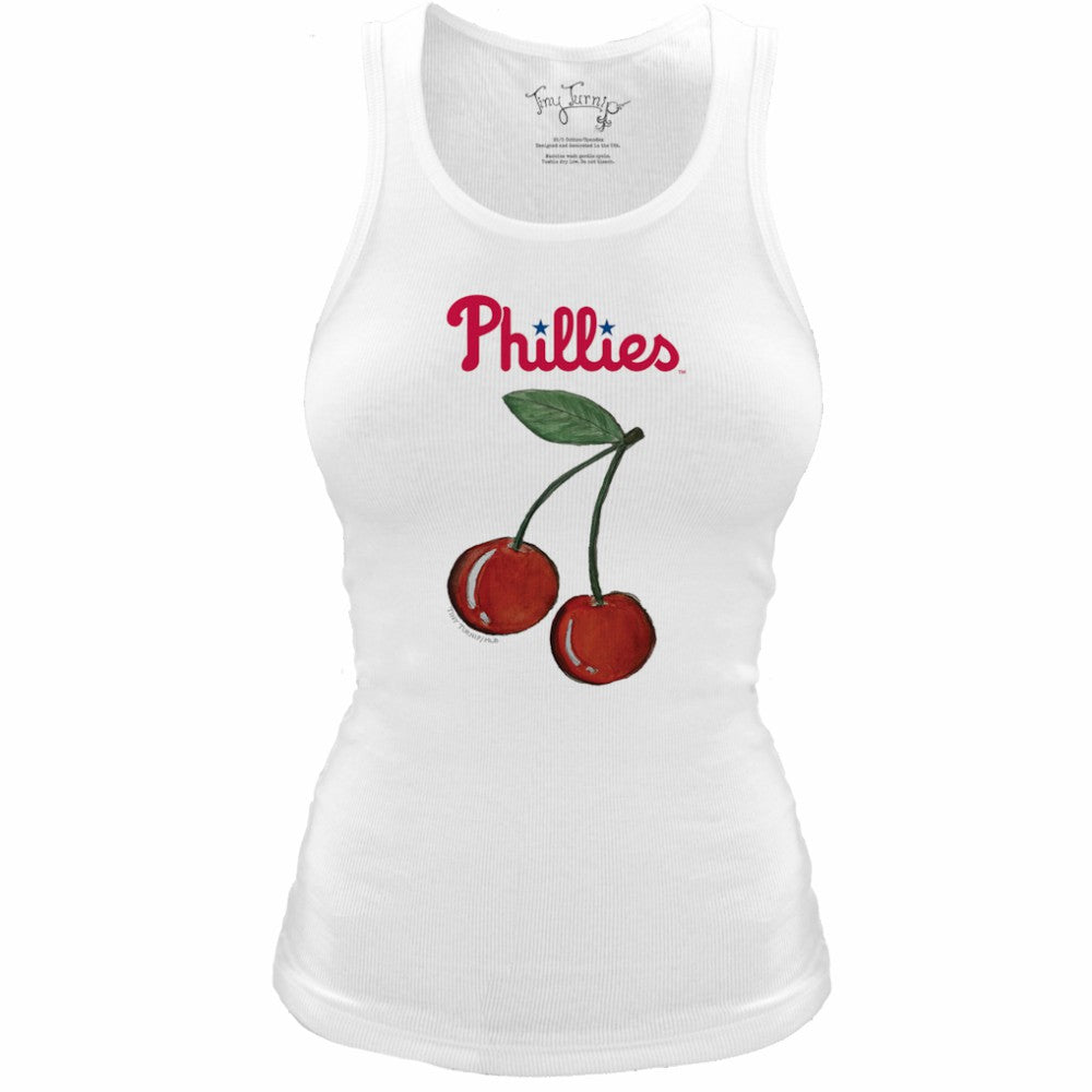 Philadelphia Phillies Tiny Turnip Women's Fitted Cherries Tri-Blend Tank Top Online