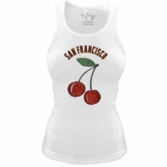 San Francisco Giants Tiny Turnip Women's Fitted Cherries Tri-Blend Tank Top for sale