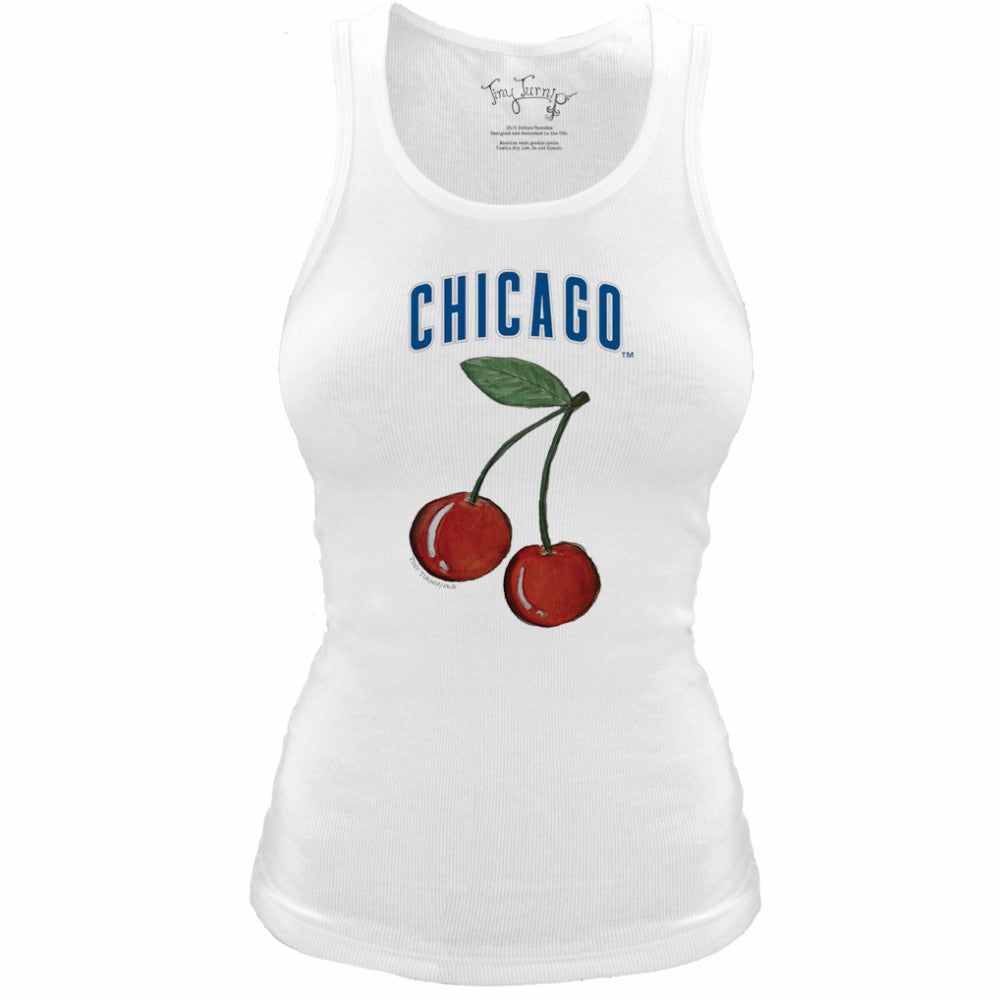 Chicago Cubs Tiny Turnip Women's Fitted Cherries Tri-Blend Tank Top Near Me