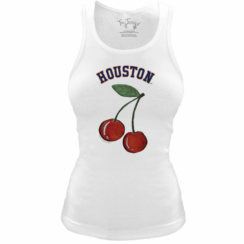 Houston Astros Tiny Turnip Women's Fitted Cherries Tri-Blend Tank Top Online