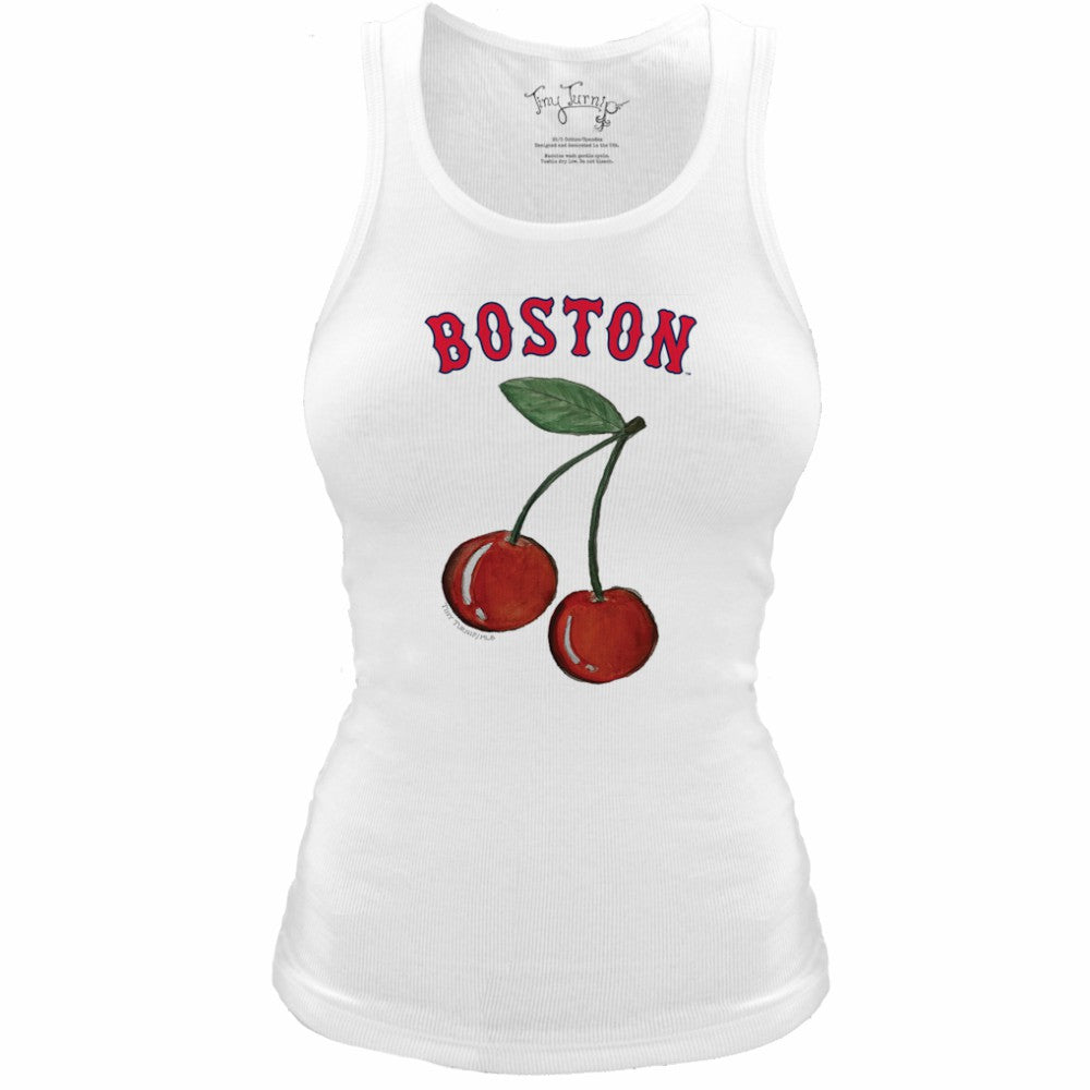Boston Red Sox Tiny Turnip Women's Fitted Cherries Tri-Blend Tank Top Sale