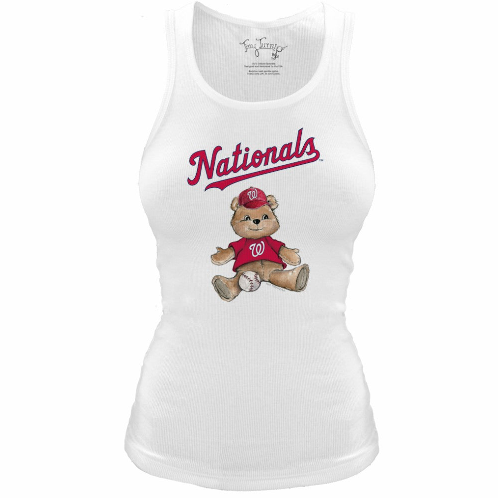 Washington Nationals Tiny Turnip Women's Fitted Teddy Bear Tri-Blend Tank Top Near Me