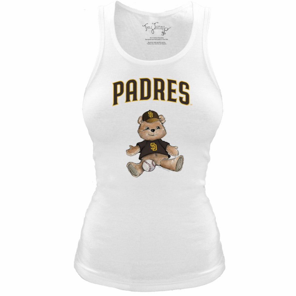 San Diego Padres Tiny Turnip Women's Fitted Teddy Bear Tri-Blend Tank Top Near Me