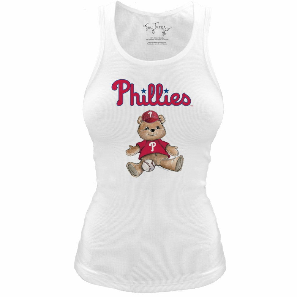 Philadelphia Phillies Tiny Turnip Women's Fitted Teddy Bear Tri-Blend Tank Top Near Me