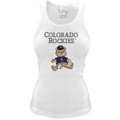 Colorado Rockies Tiny Turnip Women's Fitted Teddy Bear Tri-Blend Tank Top Near Me