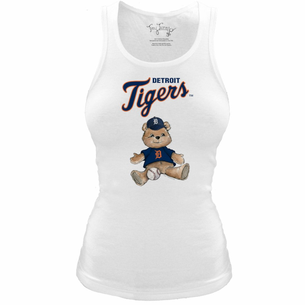 Detroit Tigers Tiny Turnip Women's Fitted Teddy Bear Tri-Blend Tank Top Online