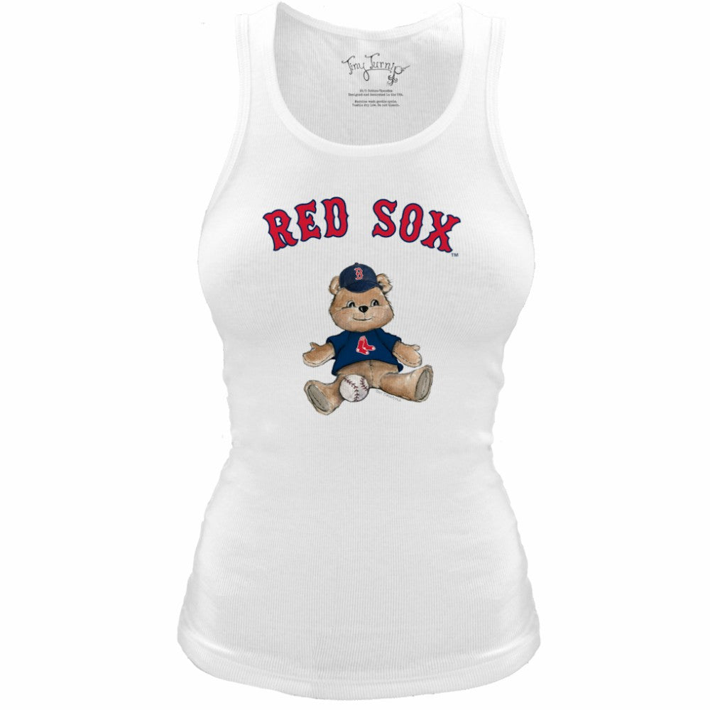 Boston Red Sox Tiny Turnip Women's Fitted Teddy Bear Tri-Blend Tank Top Near Me