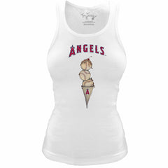 Los Angeles Angels Tiny Turnip Women's Fitted Triple Scoop Tri-Blend Tank Top Sale
