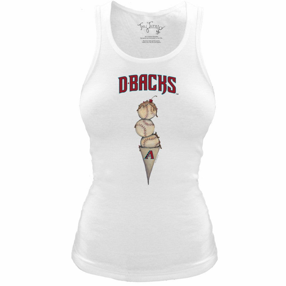 Arizona Diamondbacks Tiny Turnip Women's Fitted Triple Scoop Tri-Blend Tank Top Discount