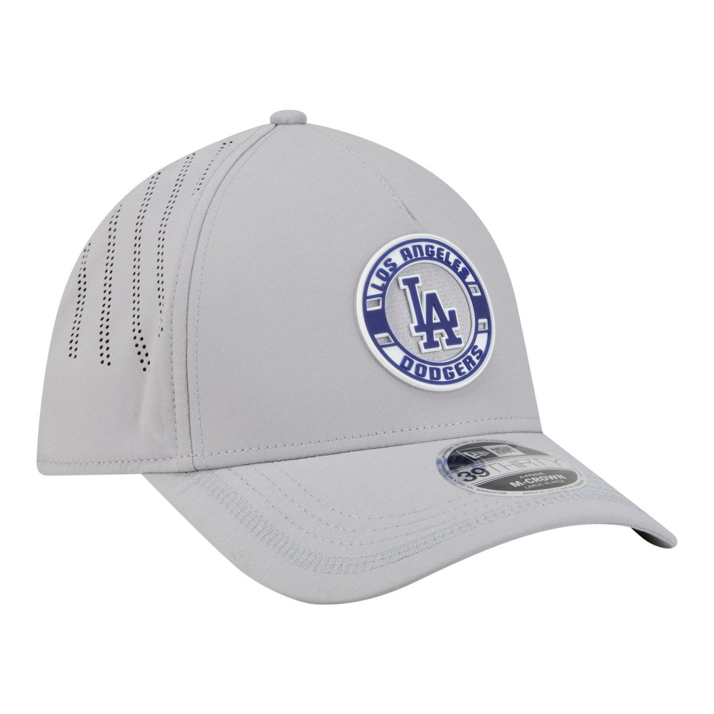 Los Angeles Dodgers New Era Patch 39THIRTY A-Frame M-Crown Perforated Flex Hat for sale