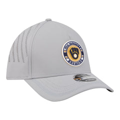 Milwaukee Brewers New Era Patch 39THIRTY A-Frame M-Crown Perforated Flex Hat Outlet