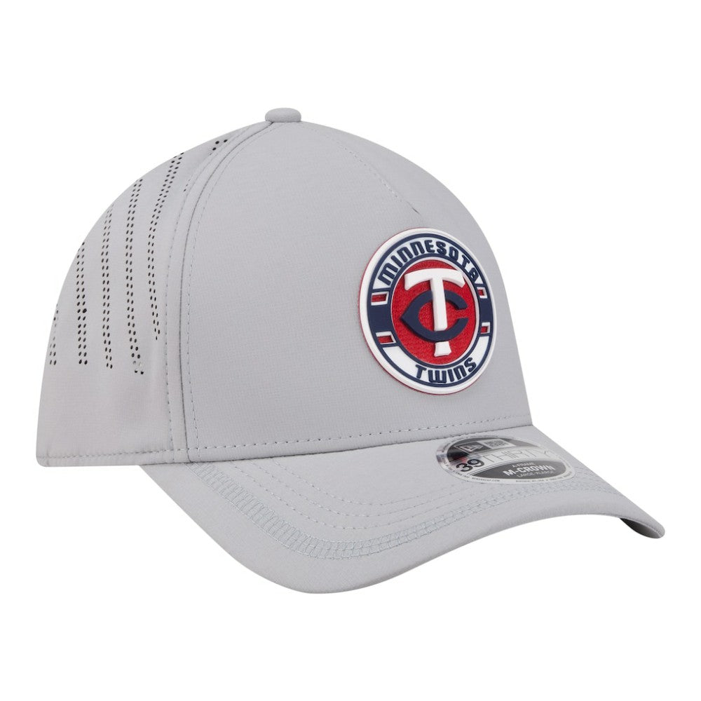 Minnesota Twins New Era Patch 39THIRTY A-Frame M-Crown Perforated Flex Hat Near Me