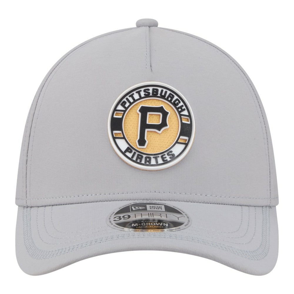Pittsburgh Pirates New Era Patch 39THIRTY A-Frame M-Crown Perforated Flex Hat Discount