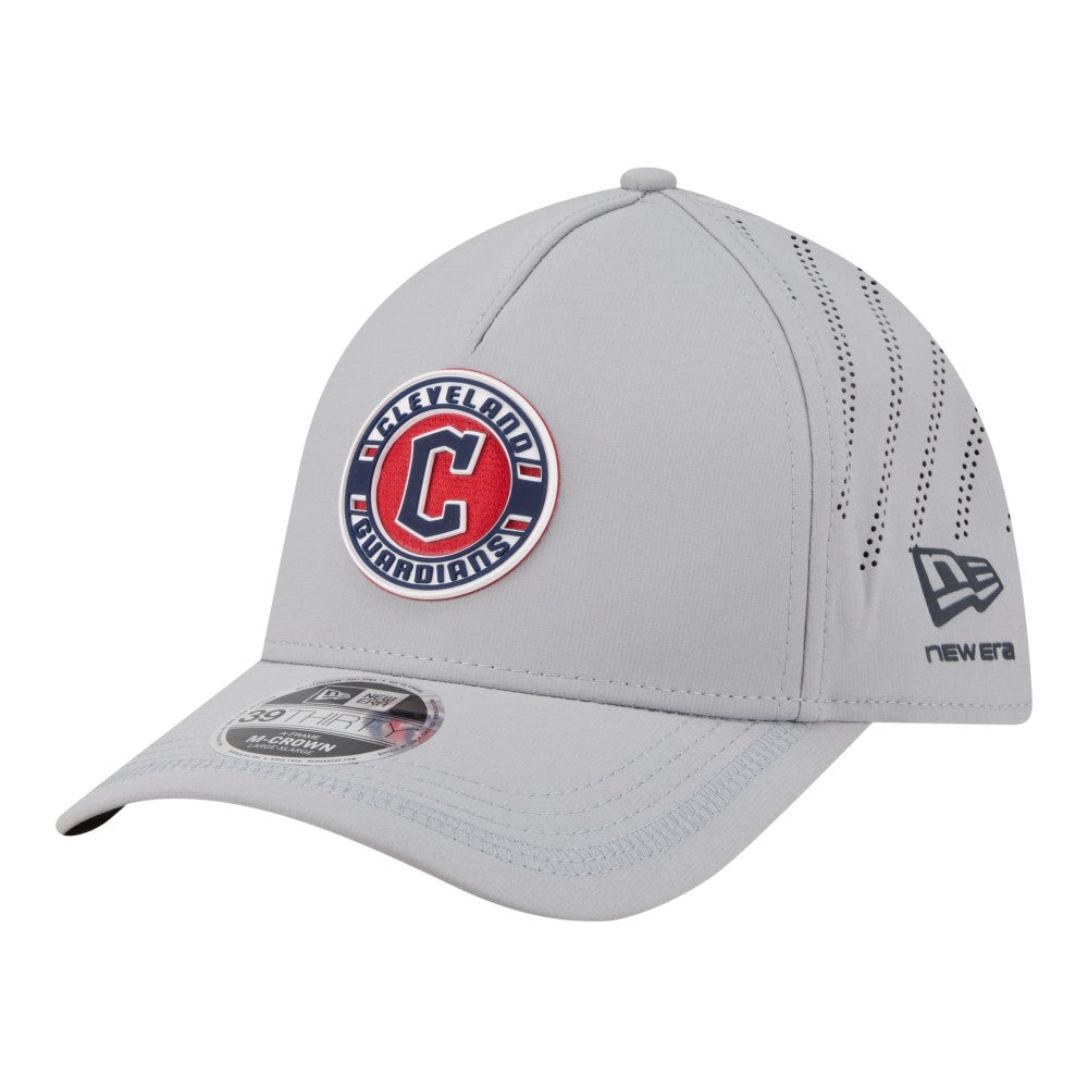 Cleveland Guardians New Era Patch 39THIRTY A-Frame M-Crown Perforated Flex Hat Discount