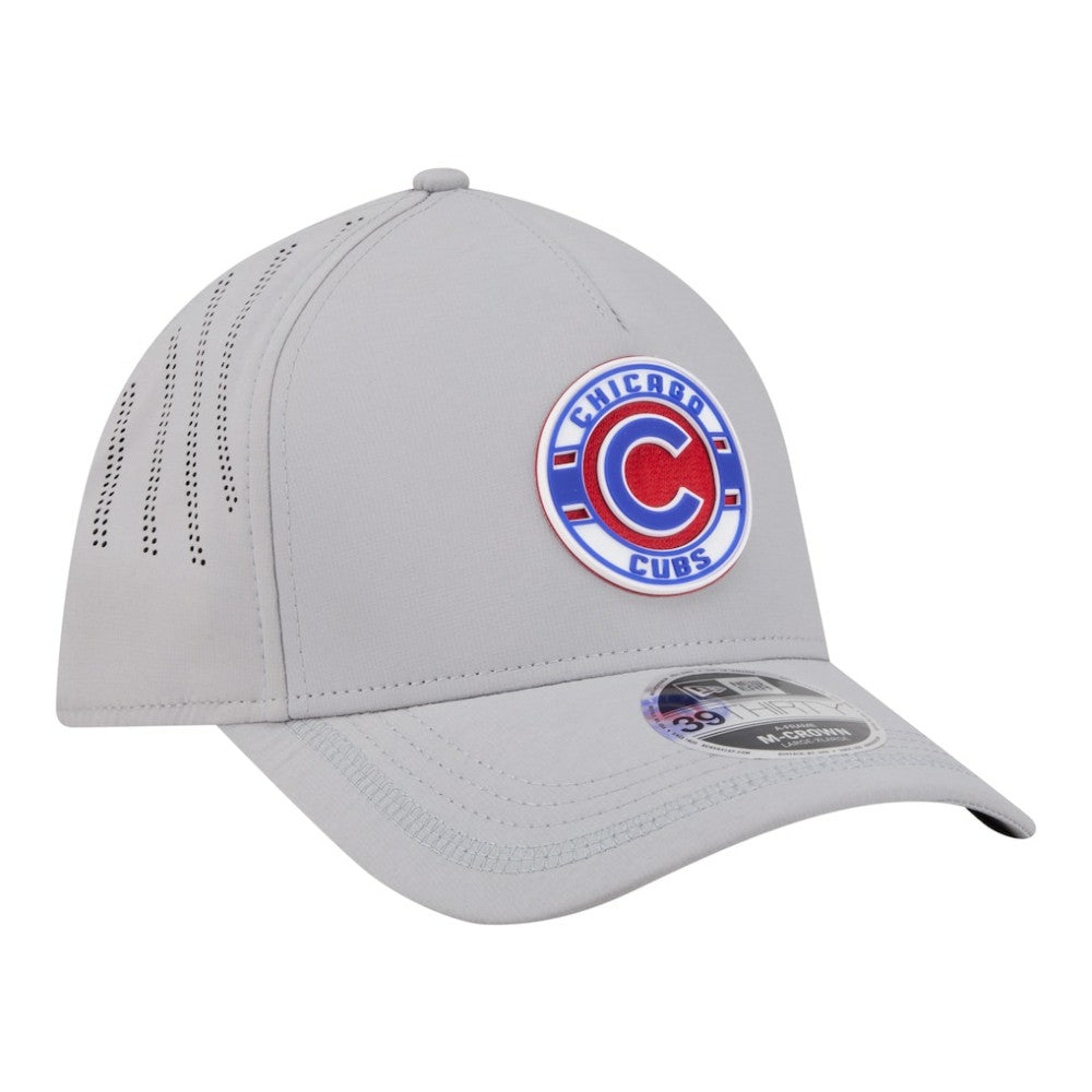 Chicago Cubs New Era Patch 39THIRTY A-Frame M-Crown Perforated Flex Hat for sale