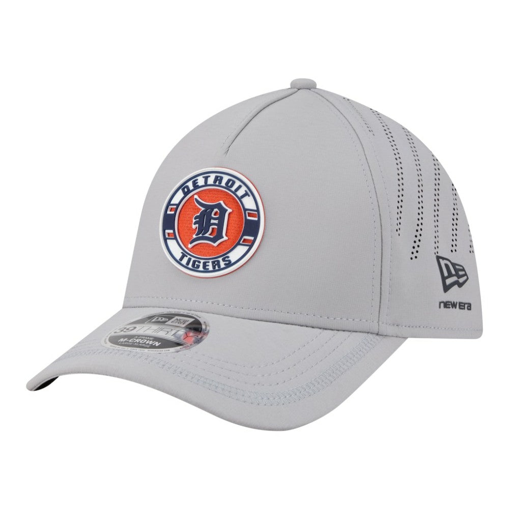 Detroit Tigers New Era Patch 39THIRTY A-Frame M-Crown Perforated Flex Hat Discount