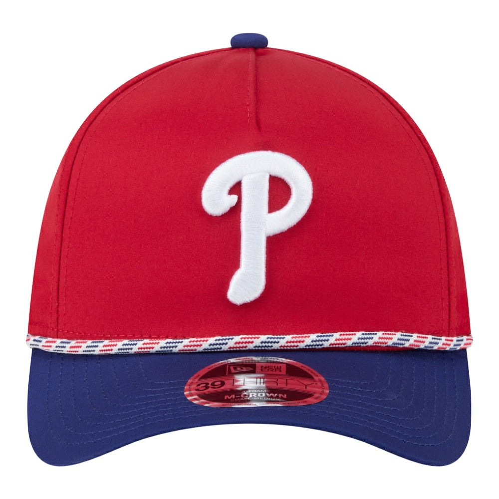 Philadelphia Phillies New Era Rope M-Crown A-Frame 39THIRTY Flex Hat for sale
