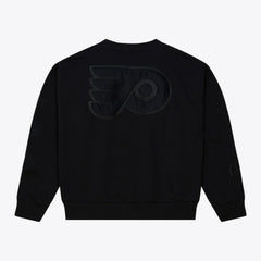 Philadelphia Flyers Mitchell & Ness Unisex Phantom Fleece Crew Neck Sweatshirt - Black | NHL Clearance