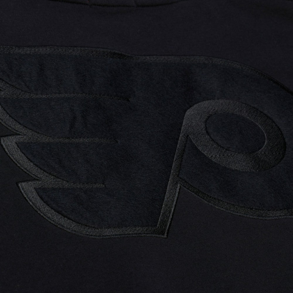 Philadelphia Flyers Mitchell & Ness Unisex Phantom Fleece Crew Neck Sweatshirt - Black | NHL Clearance