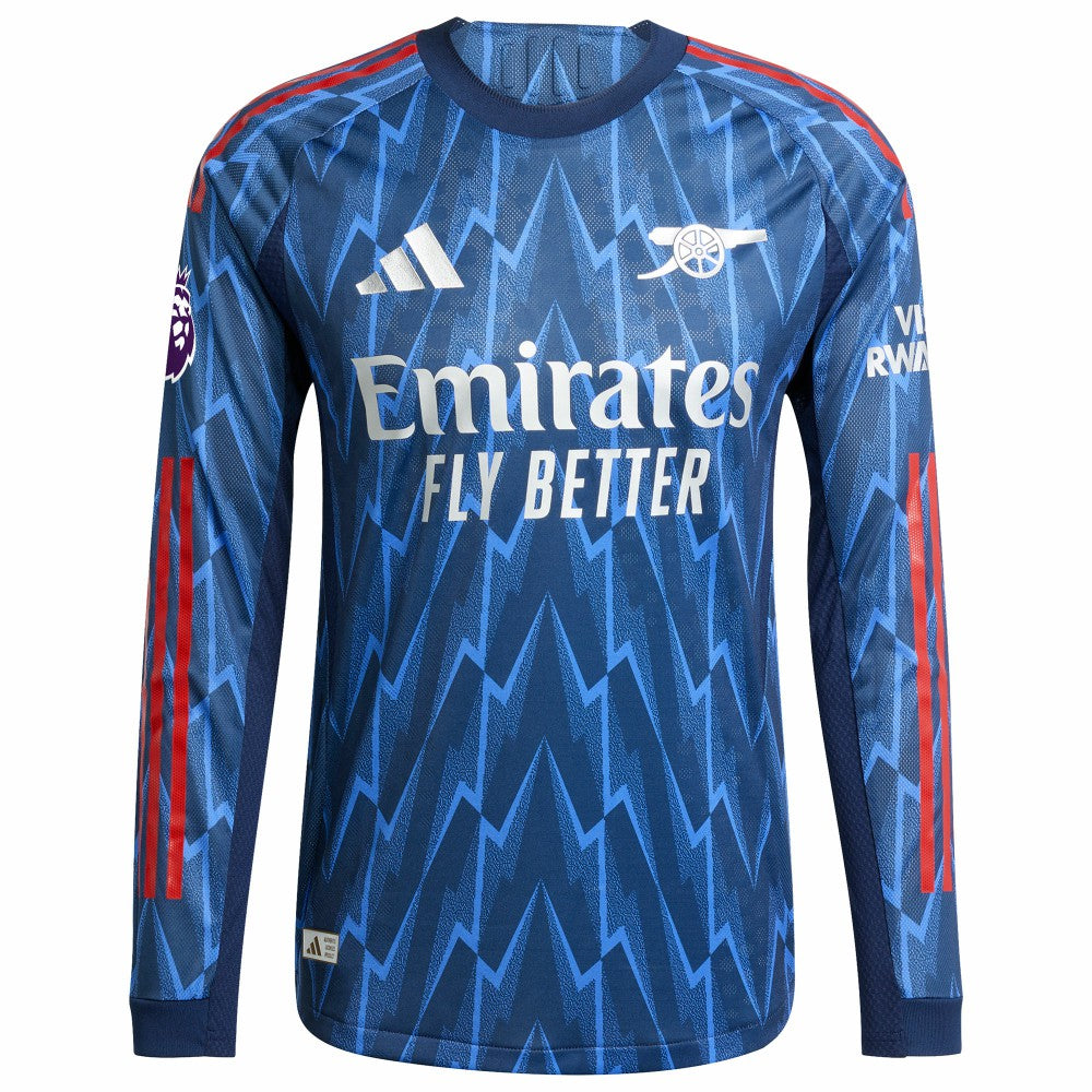Adidas - Bukayo Saka Arsenal 2025/26 Away Long Sleeve Player Jersey - Blue