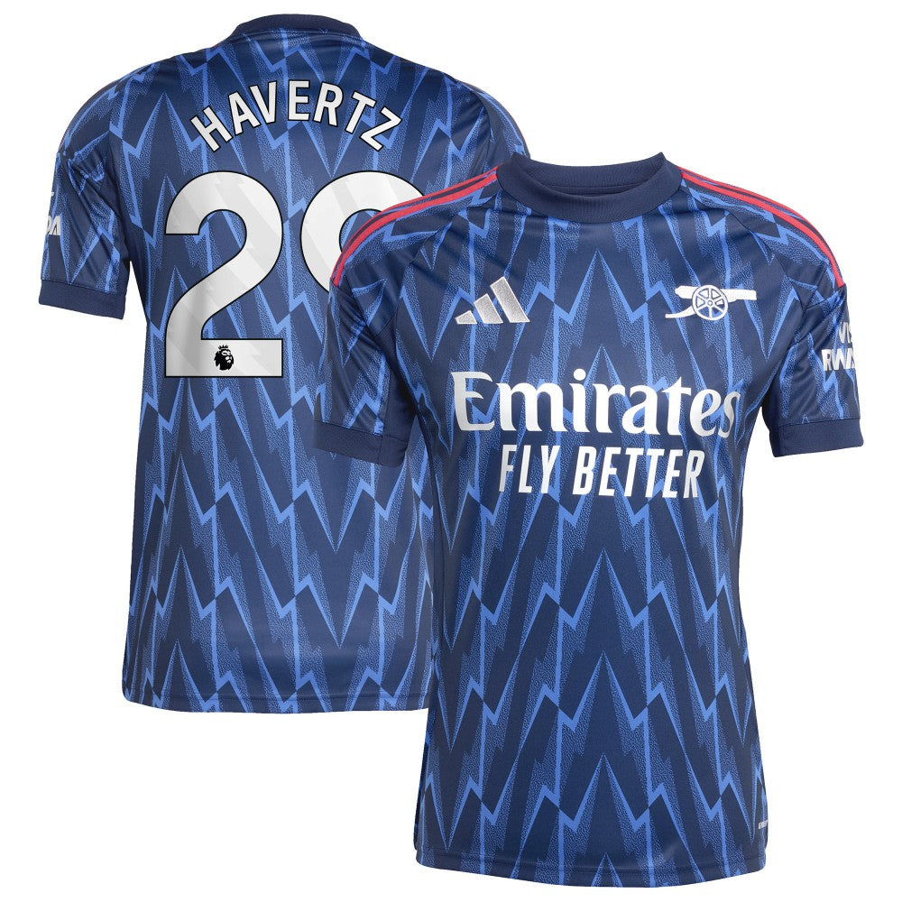 Adidas - Kai Havertz Arsenal 2025/26 Away Replica Player Jersey - Blue