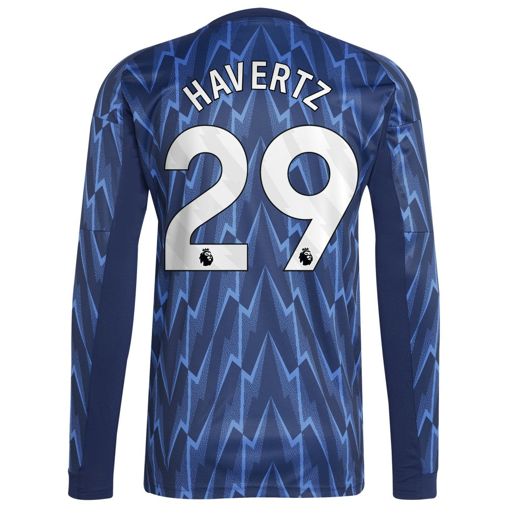 Adidas - Kai Havertz Arsenal 2025/26 Away Replica Long Sleeve Player Jersey - Blue