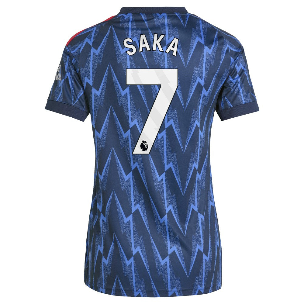 Adidas - Bukayo Saka Arsenal Women's 2025/26 Away Replica Player Jersey - Blue