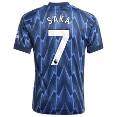 Adidas - Bukayo Saka Arsenal Youth 2025/26 Away Replica Player Jersey - Blue