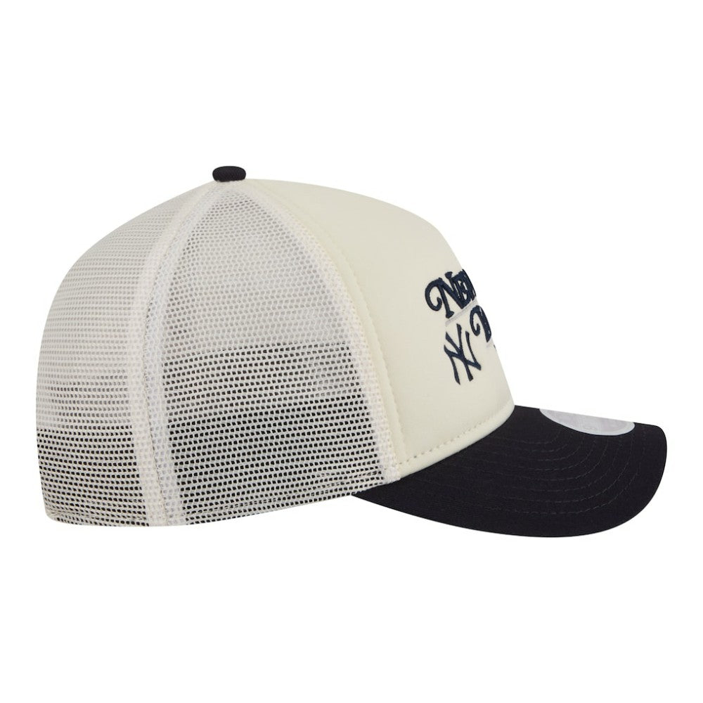 New York Yankees New Era Women's Retro 9FORTY M-Crown A-Frame Trucker Adjustable Hat Online