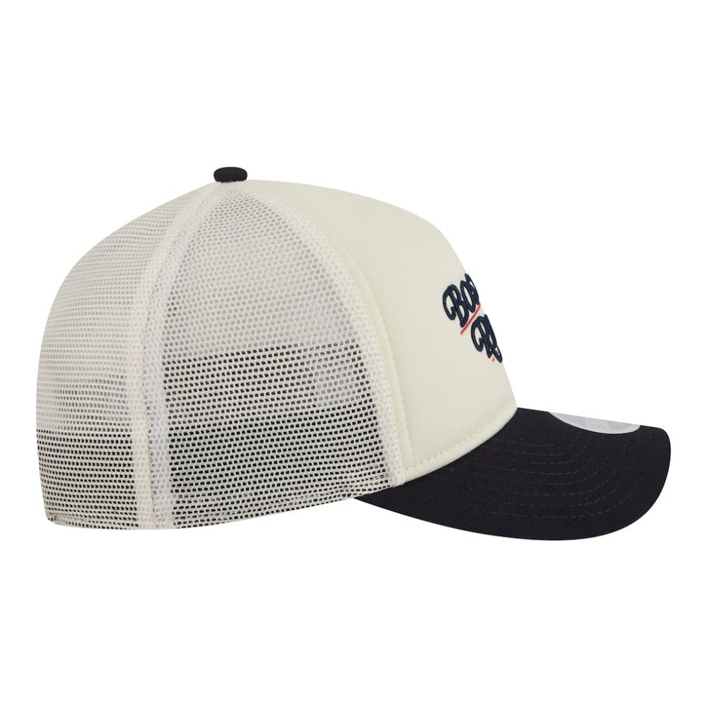 Boston Red Sox New Era Women's Retro 9FORTY M-Crown A-Frame Trucker Adjustable Hat Outlet