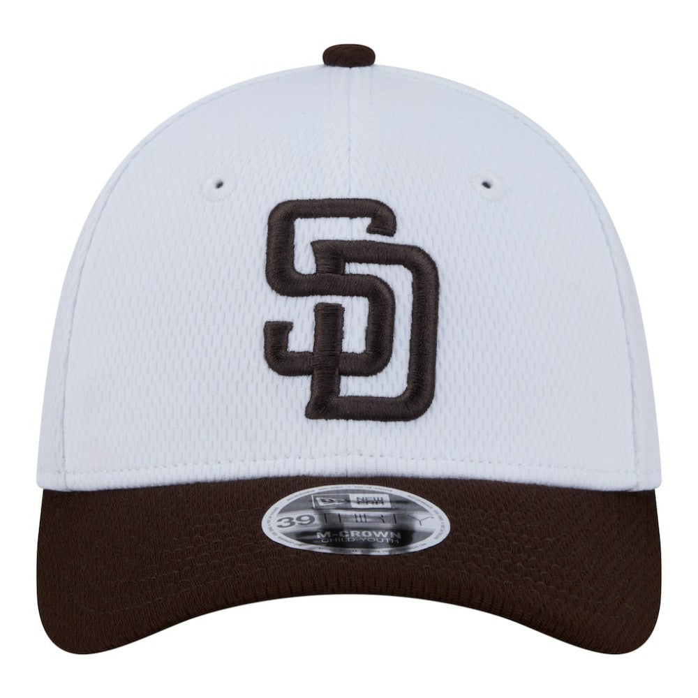 San Diego Padres New Era Youth Baseball 39THIRTY M-Crown Flex Hat Near Me