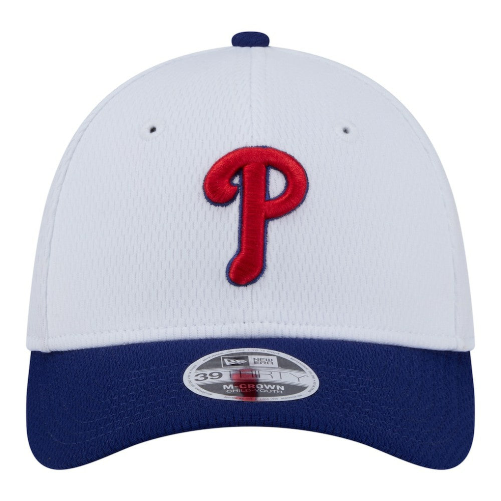 Philadelphia Phillies New Era Youth Baseball 39THIRTY M-Crown Flex Hat for sale