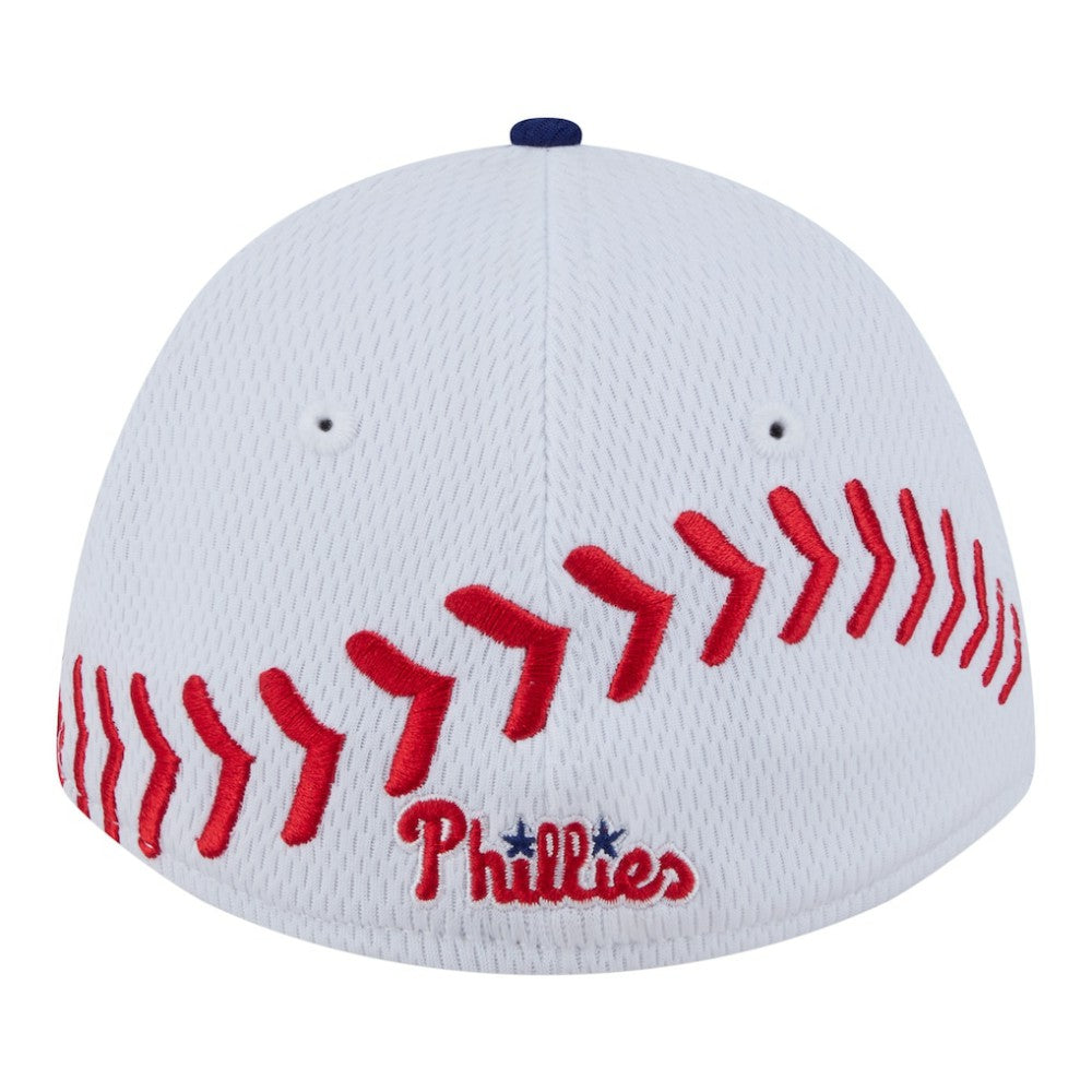 Philadelphia Phillies New Era Youth Baseball 39THIRTY M-Crown Flex Hat for sale