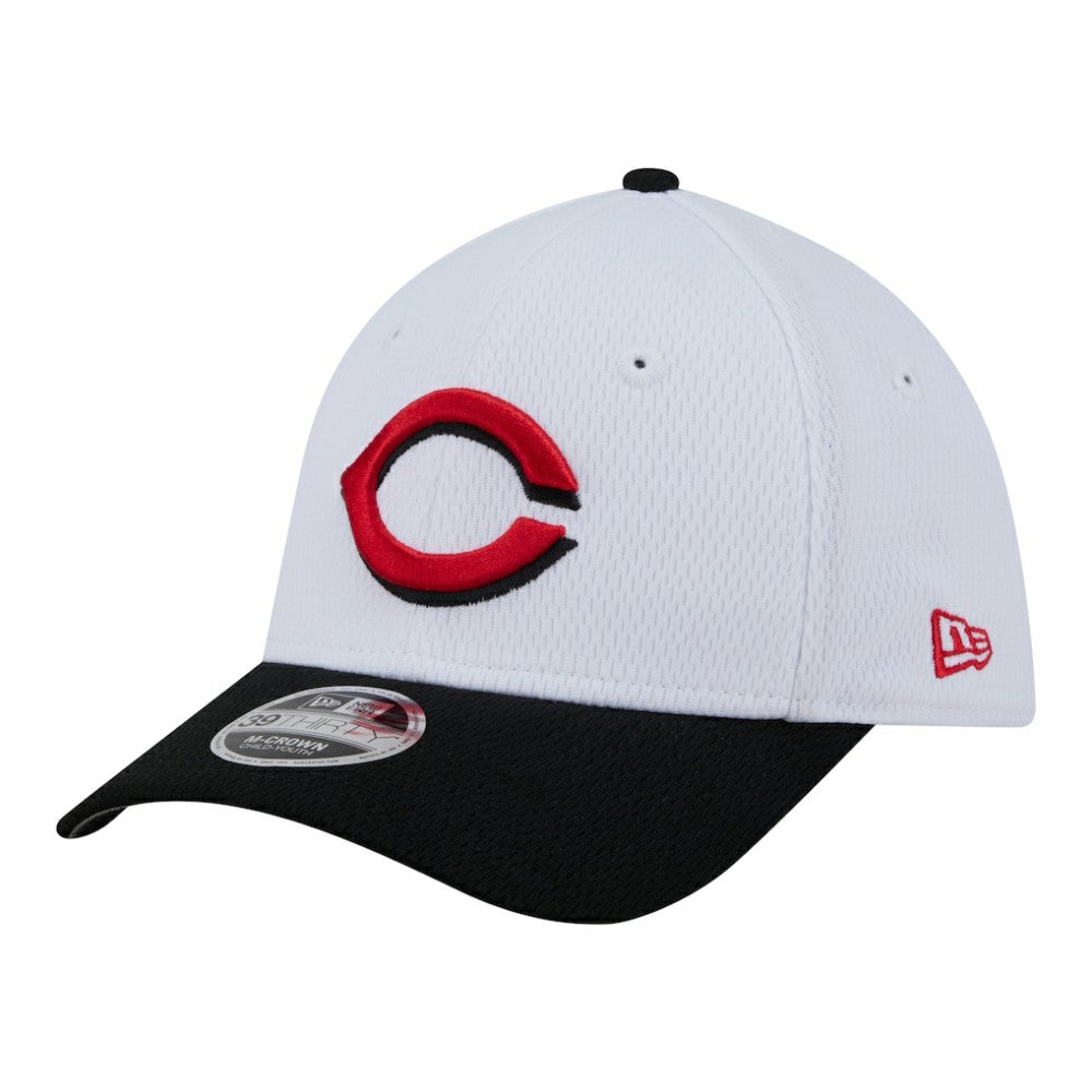 Cincinnati Reds New Era Youth Baseball 39THIRTY M-Crown Flex Hat Outlet