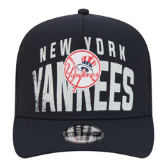 New York Yankees New Era Youth Logo Fade A-Frame 9FIFTY Snapback Hat for sale