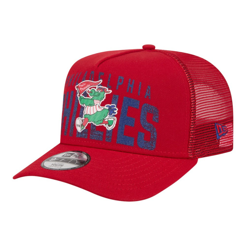 Philadelphia Phillies New Era Youth Logo Fade A-Frame 9FIFTY Snapback Hat Near Me