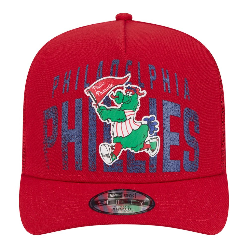 Philadelphia Phillies New Era Youth Logo Fade A-Frame 9FIFTY Snapback Hat Near Me