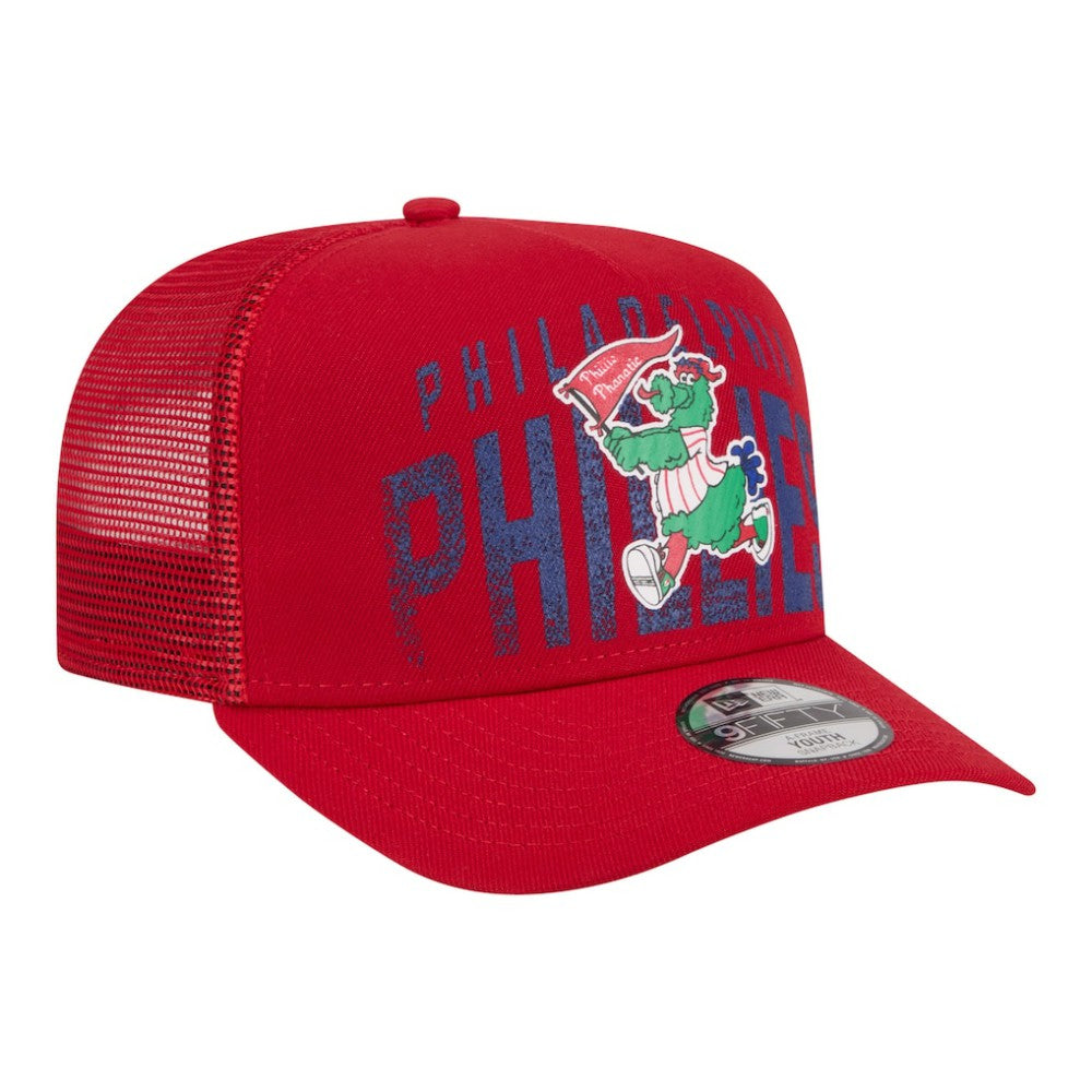 Philadelphia Phillies New Era Youth Logo Fade A-Frame 9FIFTY Snapback Hat Near Me