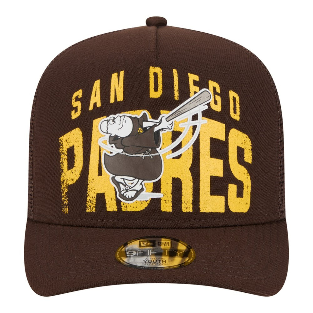 San Diego Padres New Era Youth Logo Fade A-Frame 9FIFTY Snapback Hat Discount